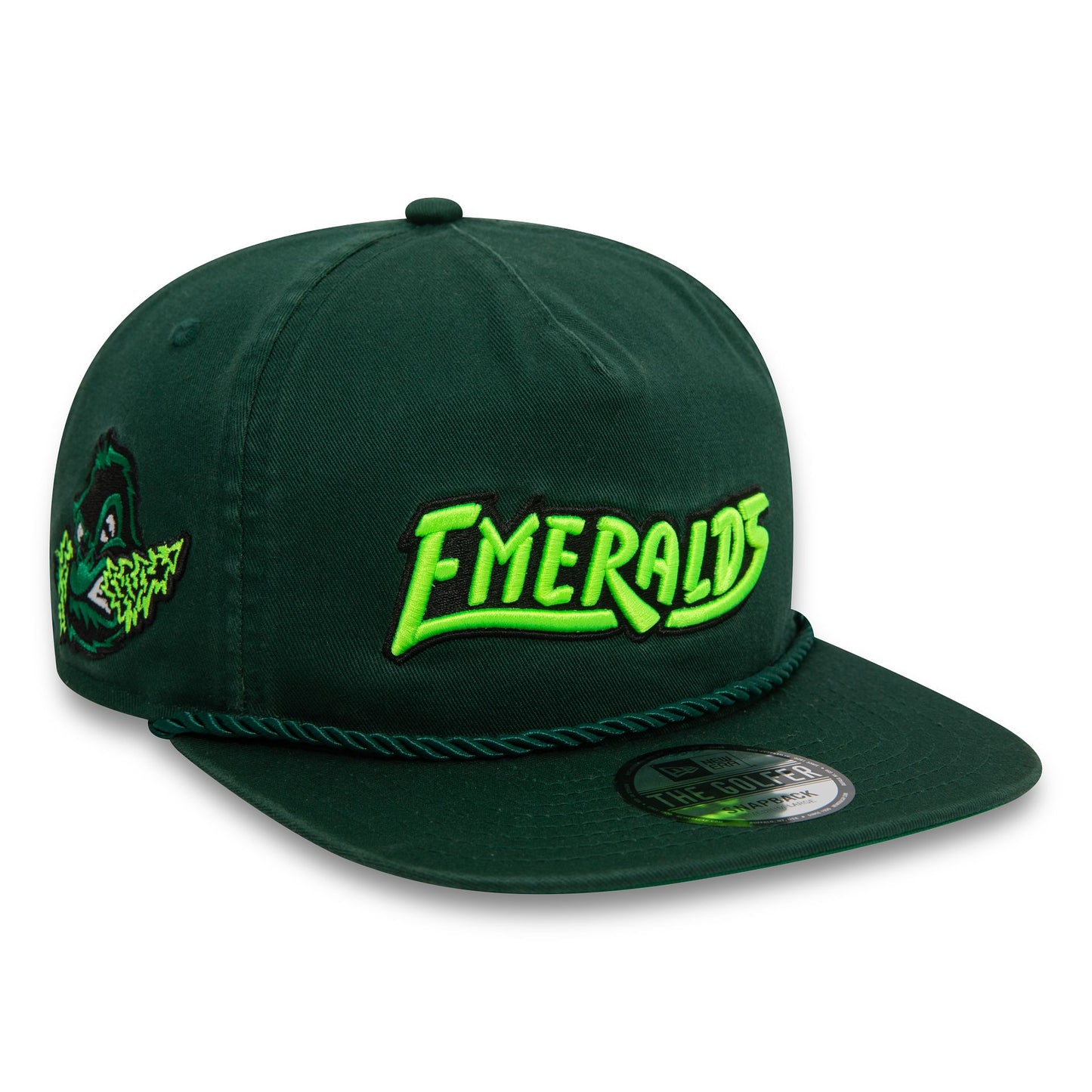 This is a Eugene Emeralds MiLB Alternative Dark Green Golfer Cap 3