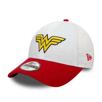 This is a Wonder Woman Child Hero White 9FORTY Adjustable Cap 1