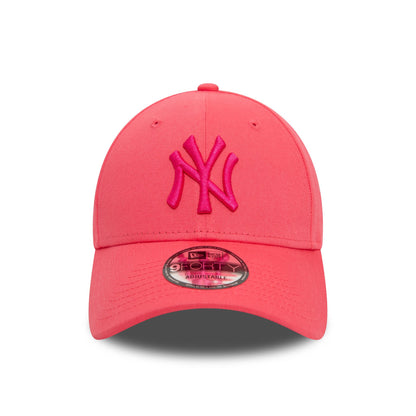 This is a New York Yankees League Essential Bright Pink 9FORTY Adjustable Cap 2