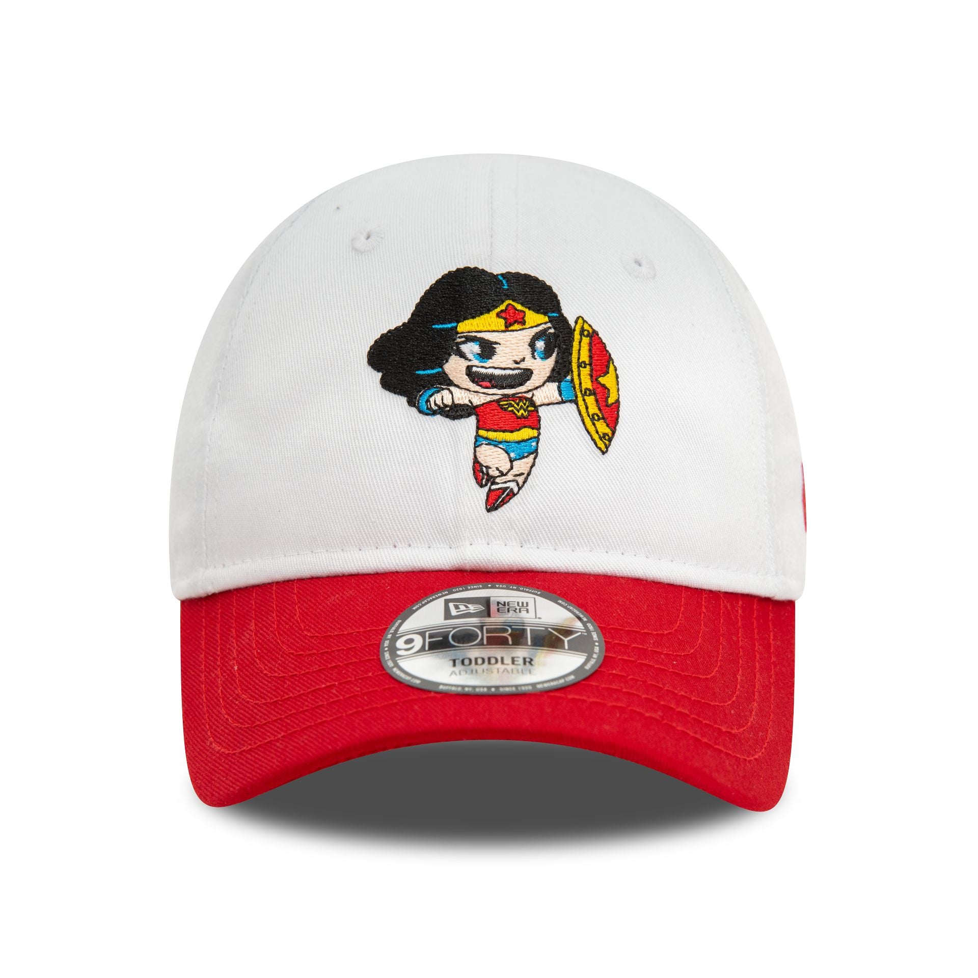 This is a Wonder Woman Toddler Hero White 9FORTY Adjustable Cap 2