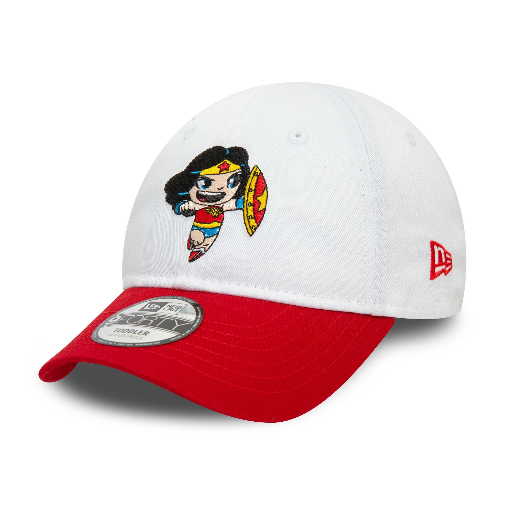 This is a Wonder Woman Toddler Hero White 9FORTY Adjustable Cap 1