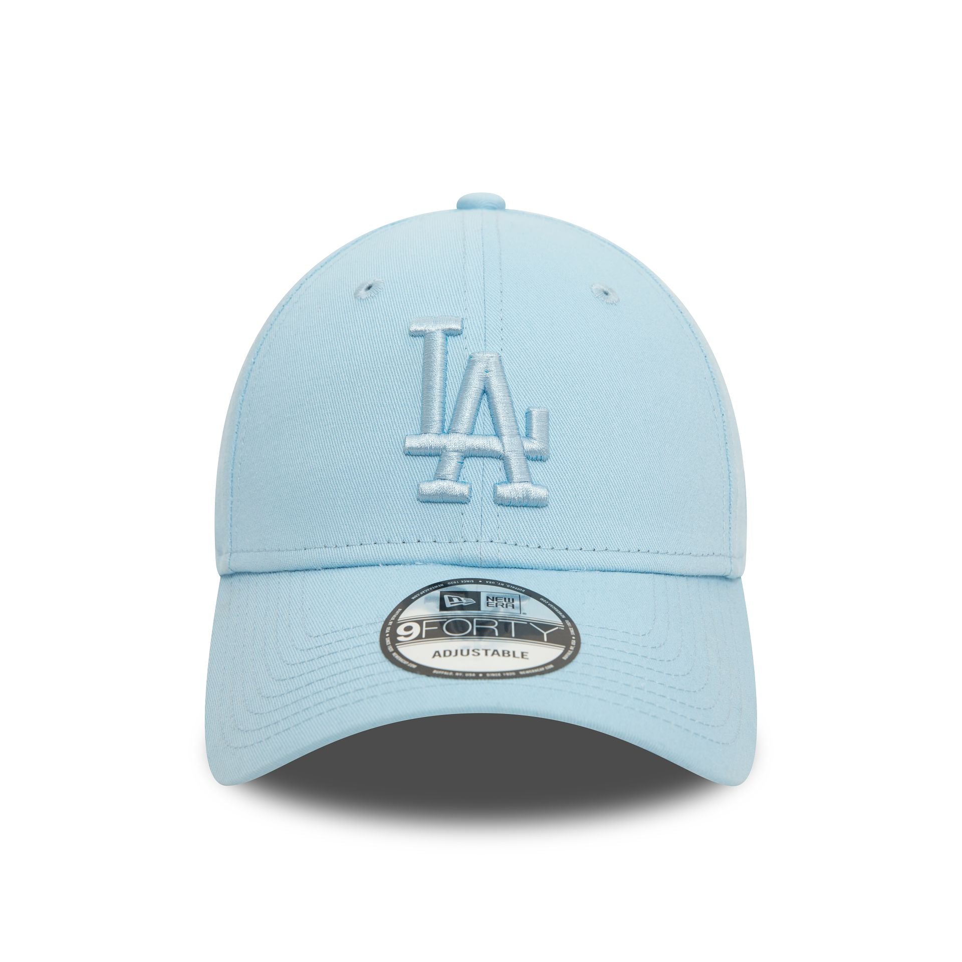 This is a LA Dodgers League Essential Pastel Blue 9FORTY Adjustable Cap 2