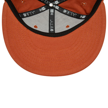 This is a New York Yankees League Essential Brown 9FIFTY Snapback Cap 5