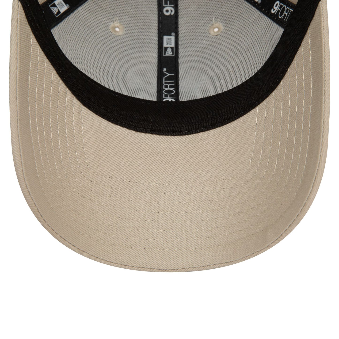 This is a New York Yankees Logo League Essential Light Beige 9FORTY Adjustable Cap 5