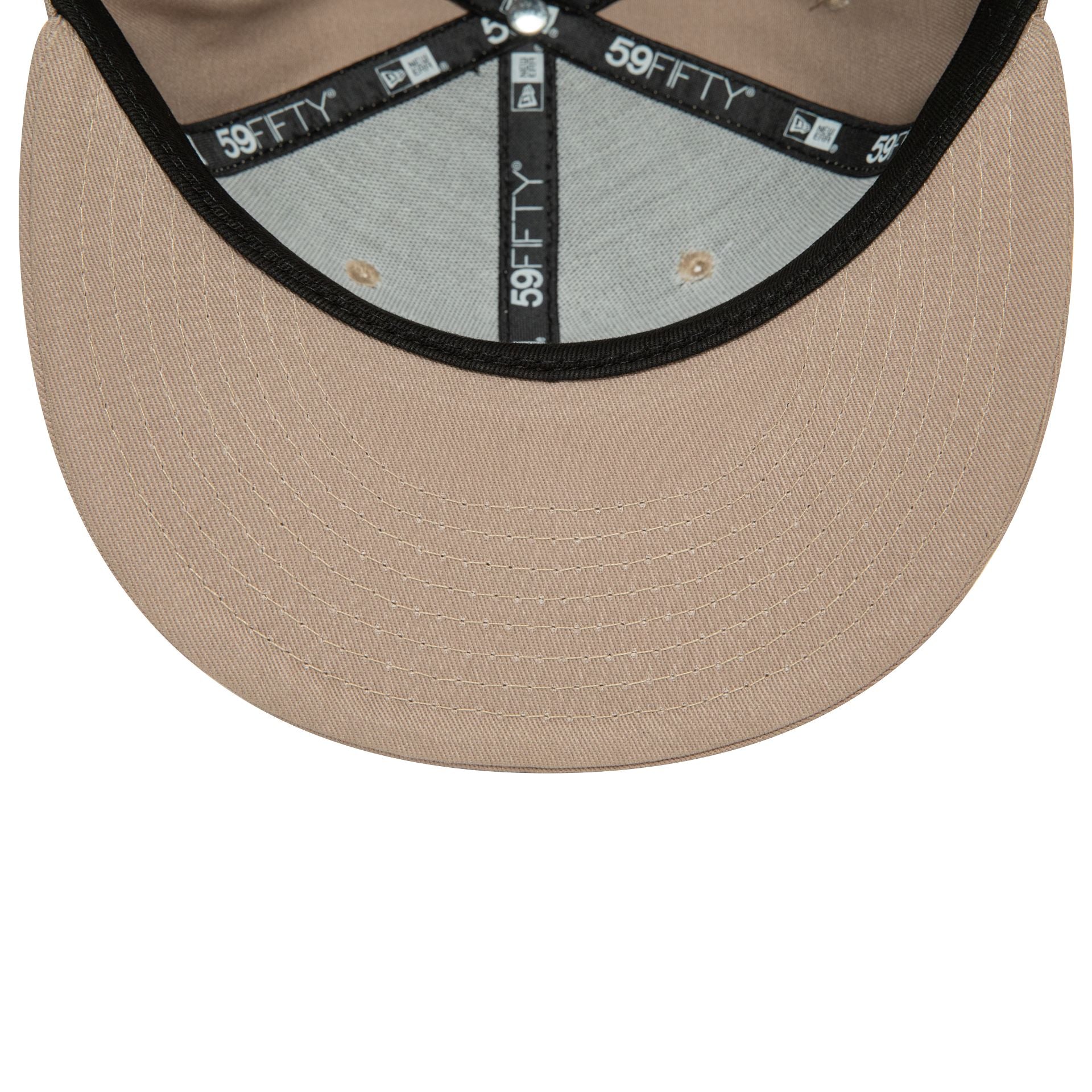 This is a LA Dodgers League Essential Pastel Brown 59FIFTY Fitted Cap 2