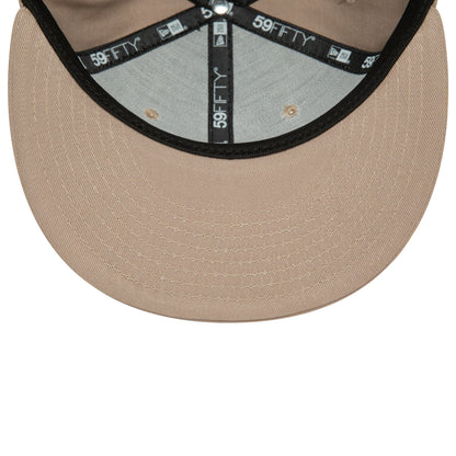 This is a LA Dodgers League Essential Pastel Brown 59FIFTY Fitted Cap 2