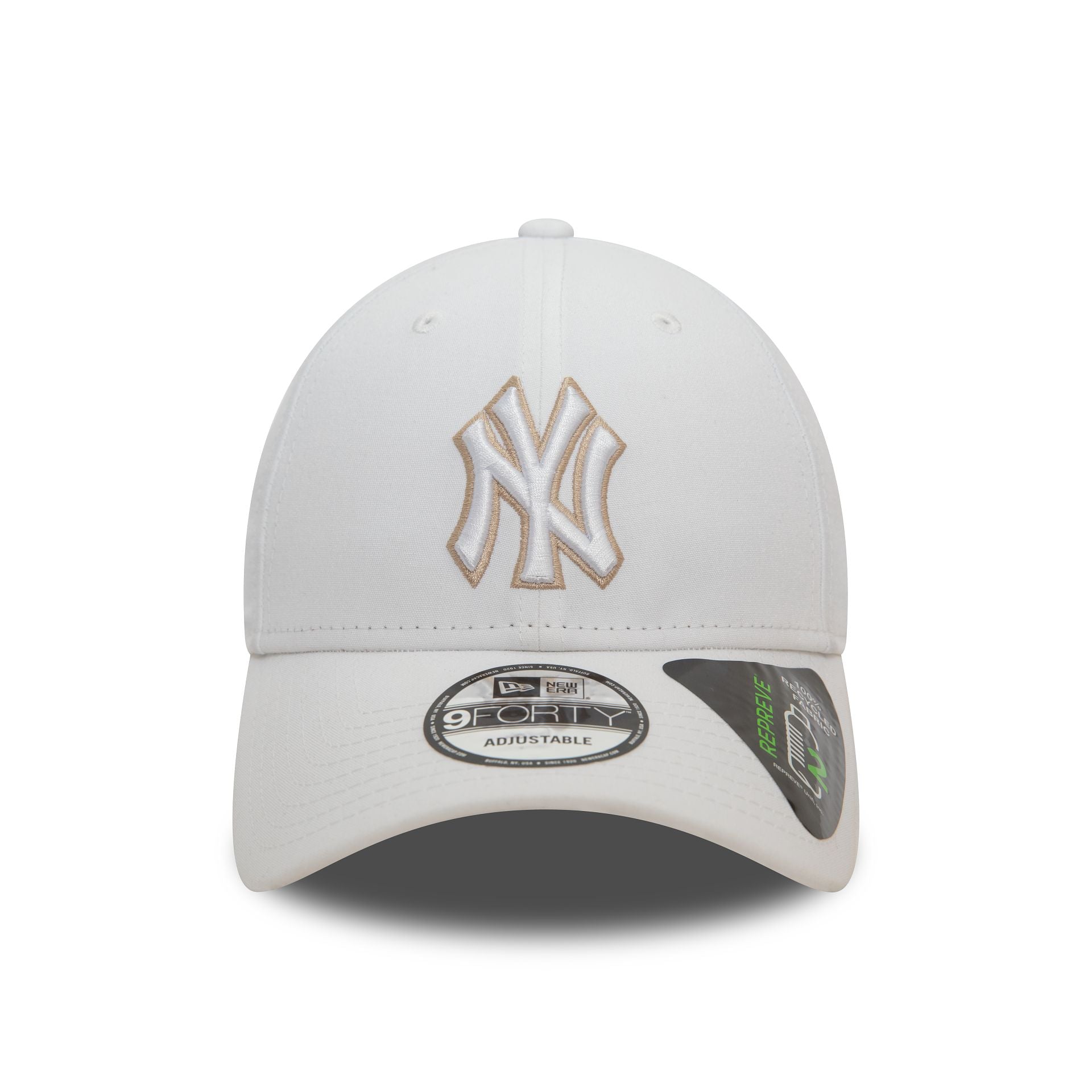 This is a New York Yankees Repreve Outline White 9FORTY Adjustable Cap 2