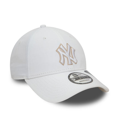 This is a New York Yankees Repreve Outline White 9FORTY Adjustable Cap 3