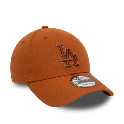 This is a LA Dodgers Repreve Outline Brown 9FORTY Adjustable Cap 3