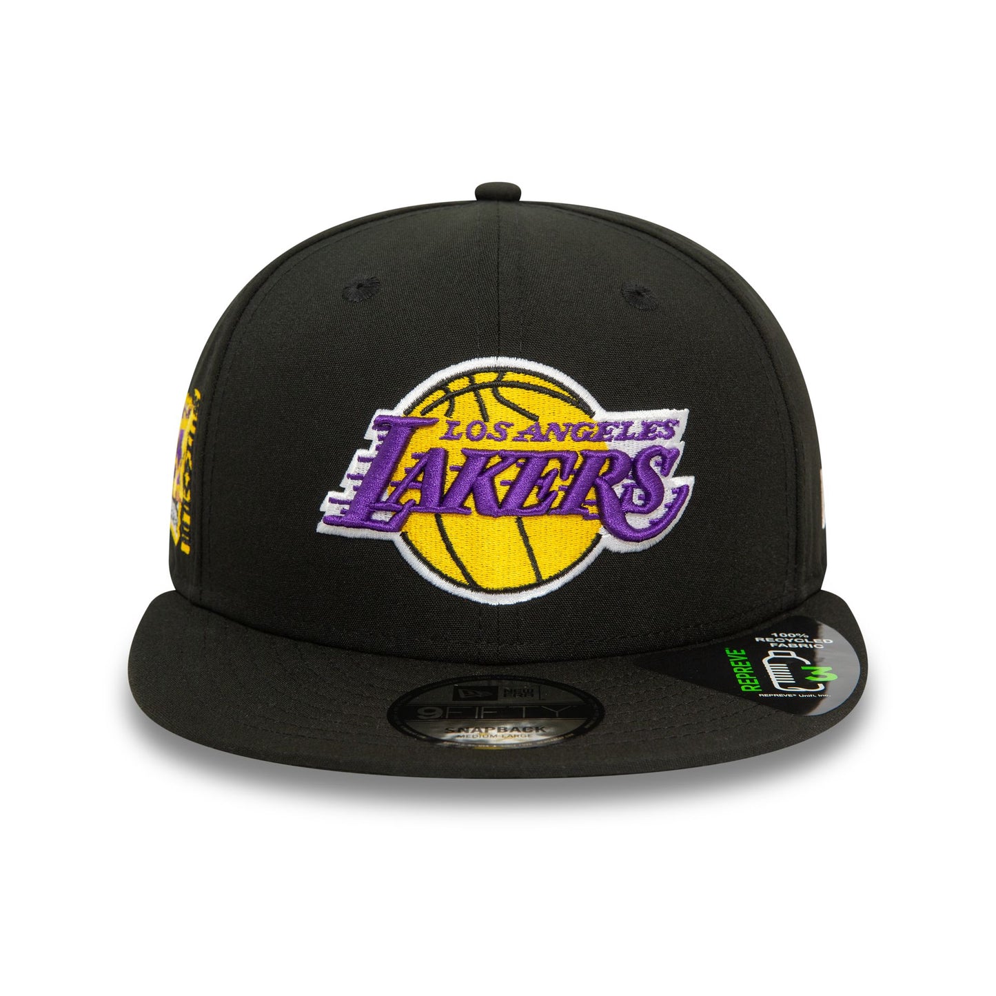 This is a LA Lakers Repreve Black 9FIFTY Snapback Cap 2