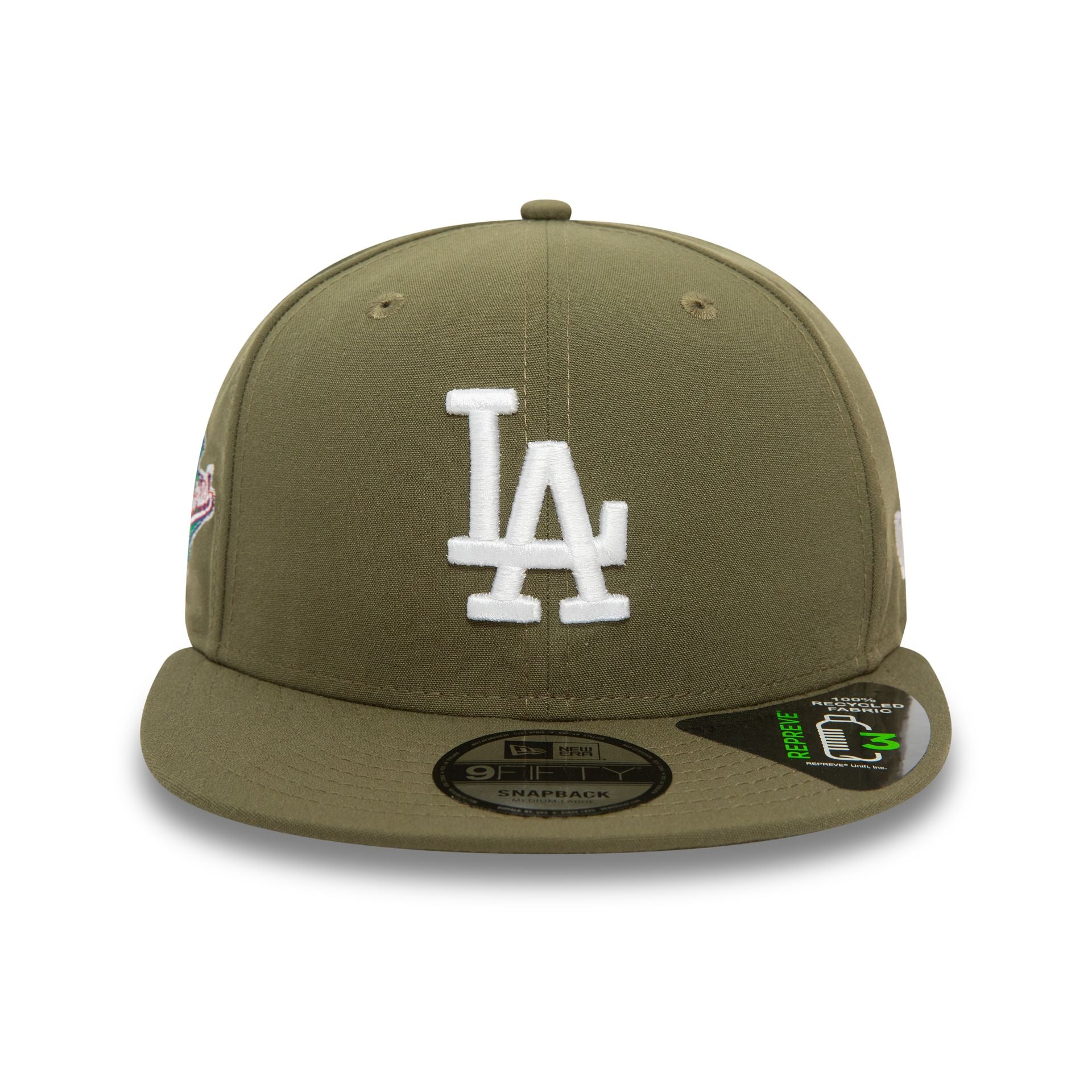 This is a LA Dodgers Repreve Green 9FIFTY Snapback Cap 2