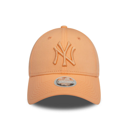 This is a New York Yankees Womens League Essential Pastel Orange 9FORTY Adjustable Cap 2