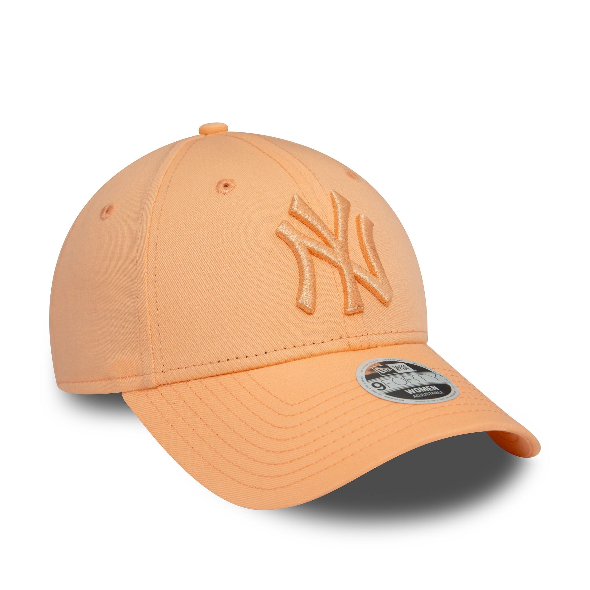 This is a New York Yankees Womens League Essential Pastel Orange 9FORTY Adjustable Cap 3