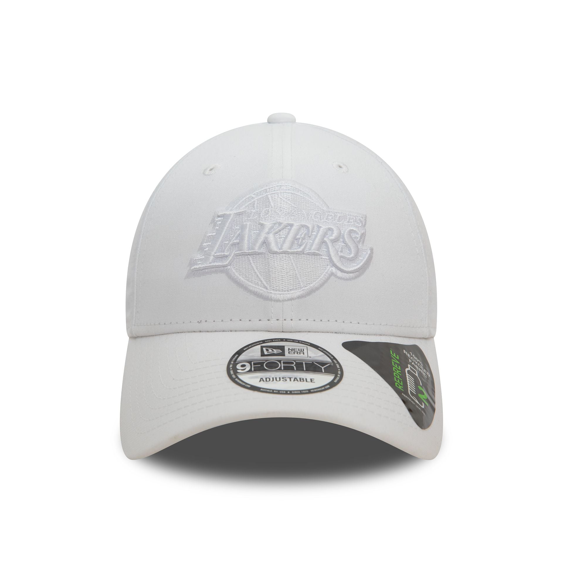 This is a LA Lakers Repreve Outline White 9FORTY Adjustable Cap 2