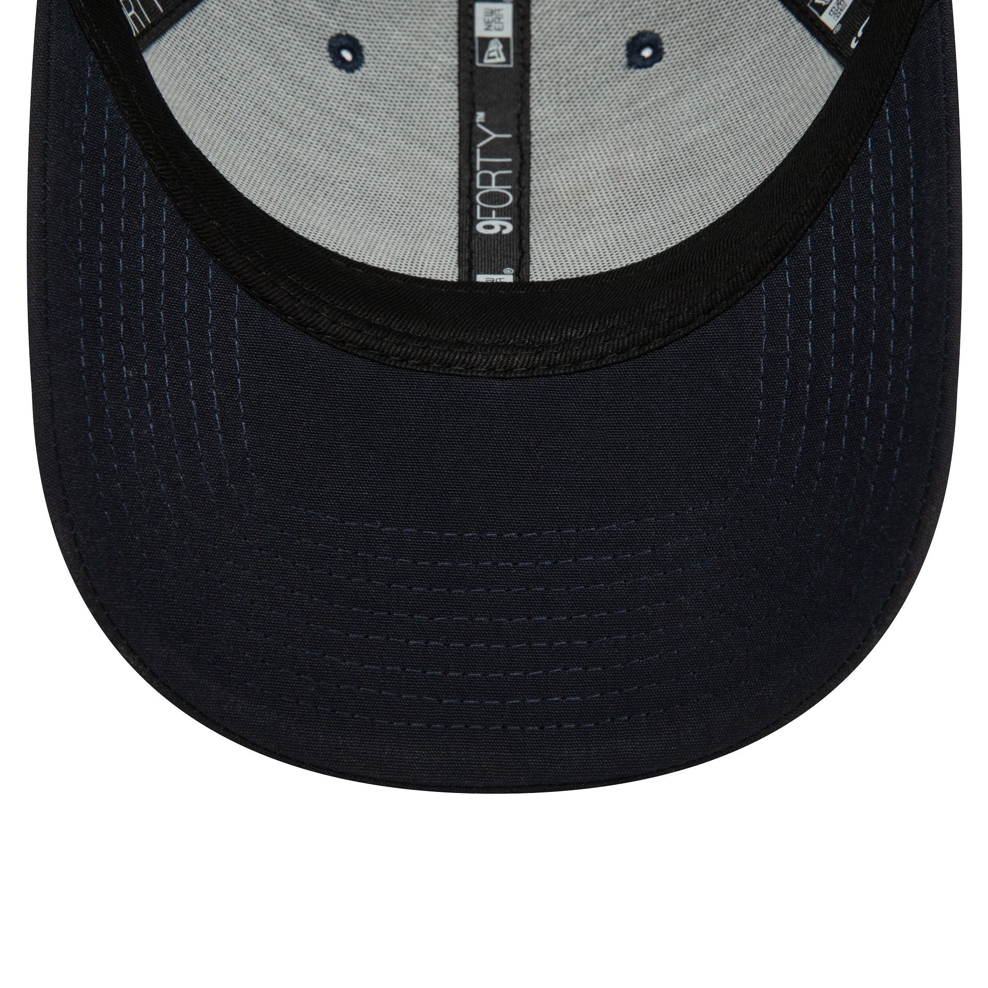 This is a New Era Baseball Apple Repreve Navy 9FORTY Adjustable Cap 5