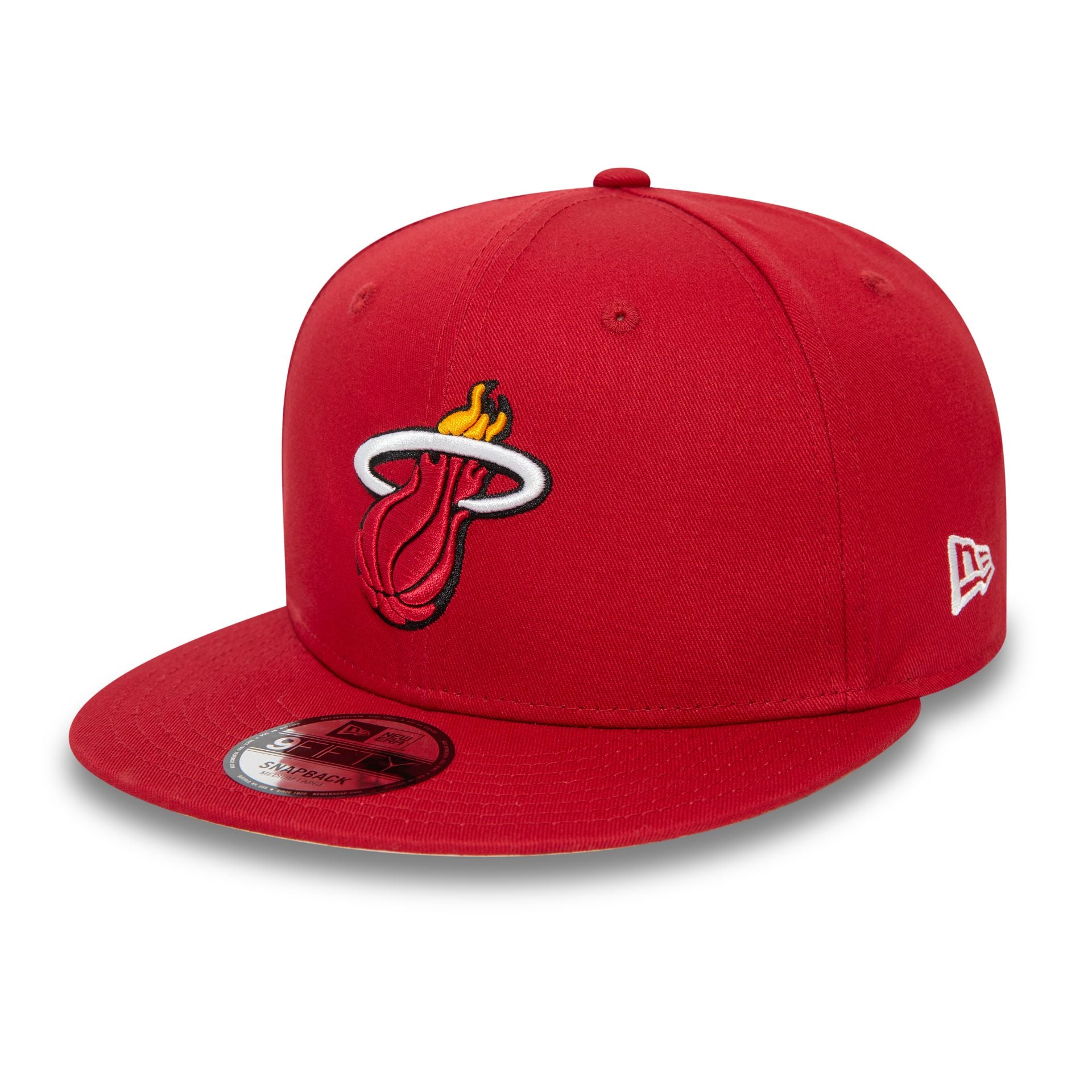 This is a Miami Heat NBA Rear Logo Dark Red 9FIFTY Snapback Cap 1