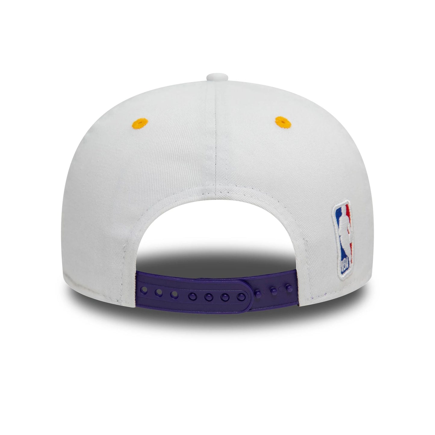 This is a LA Lakers Washed NBA White Golfer Snapback Cap 4