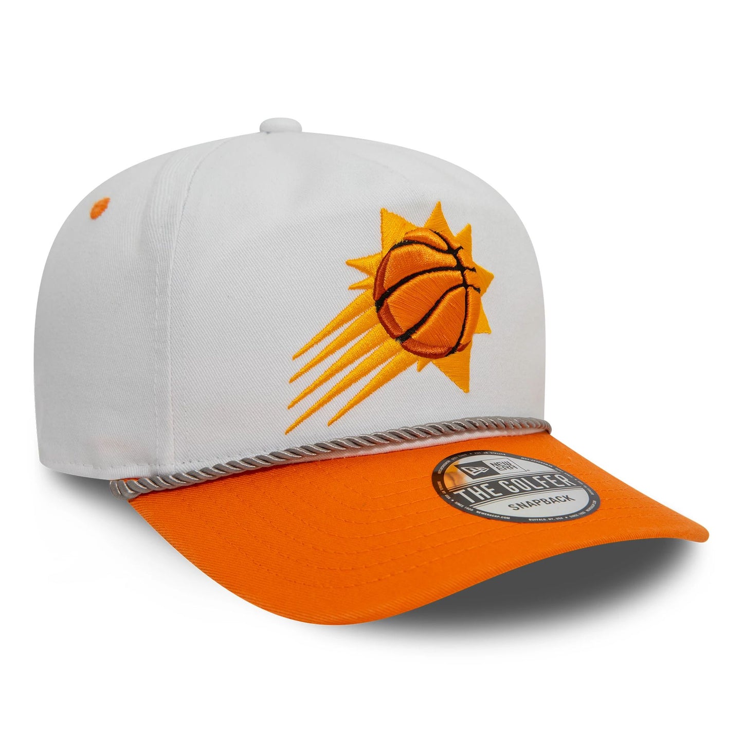 This is a Phoenix Suns Washed NBA White Golfer Snapback Cap 3