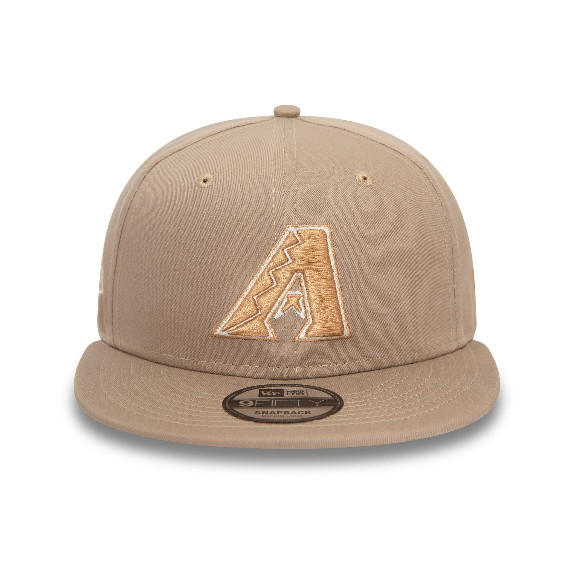 This is a Arizona Diamondbacks MLB Patch Pastel Brown 9FIFTY Snapback Cap 3