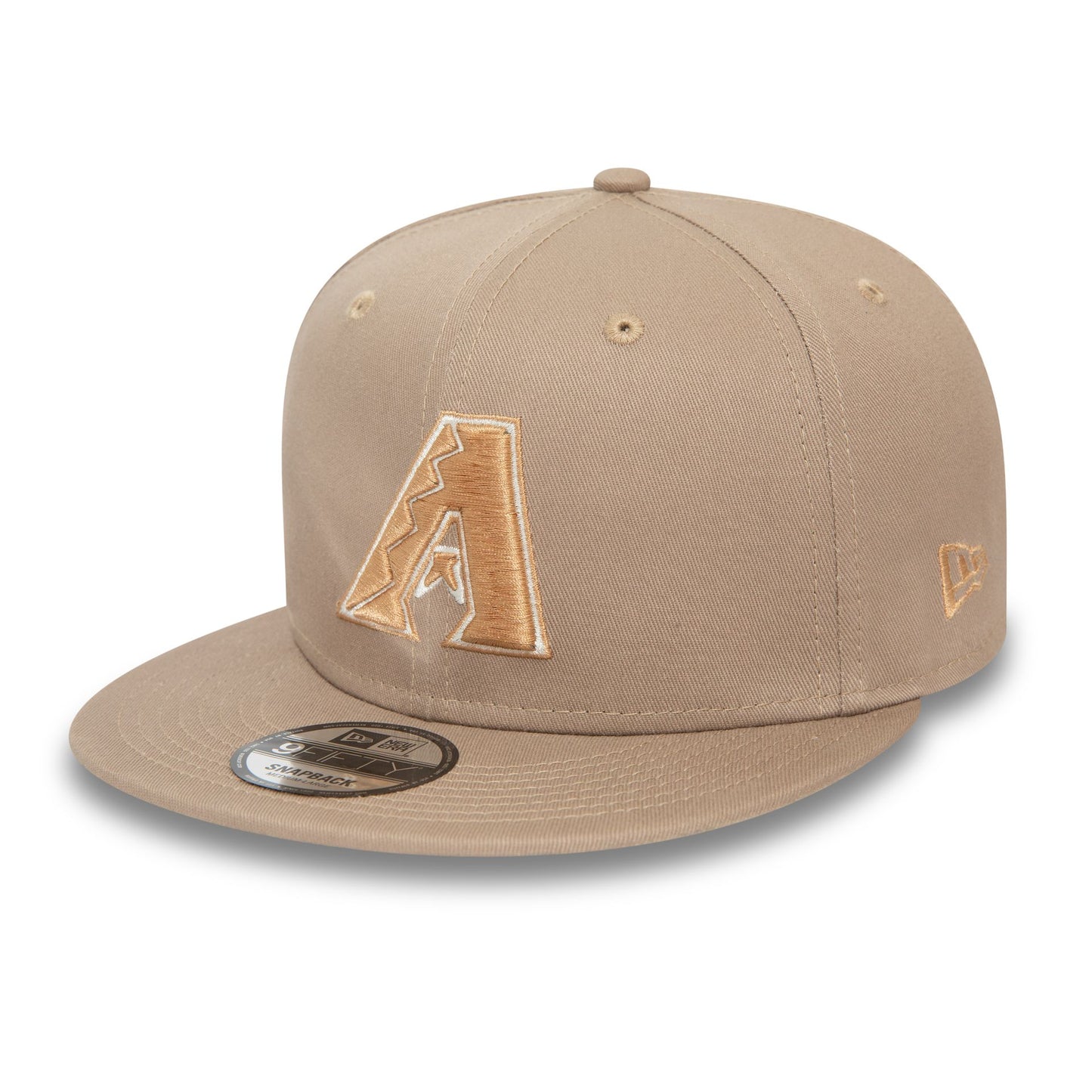 This is a Arizona Diamondbacks MLB Patch Pastel Brown 9FIFTY Snapback Cap 2