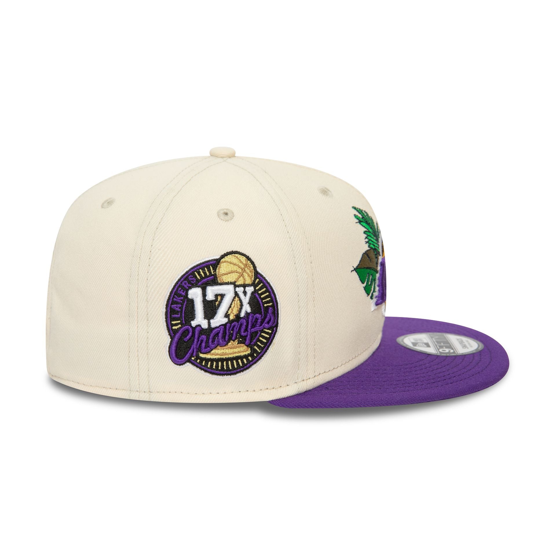 This is a LA Lakers NBA Floral Stone 9FIFTY Snapback Cap 6