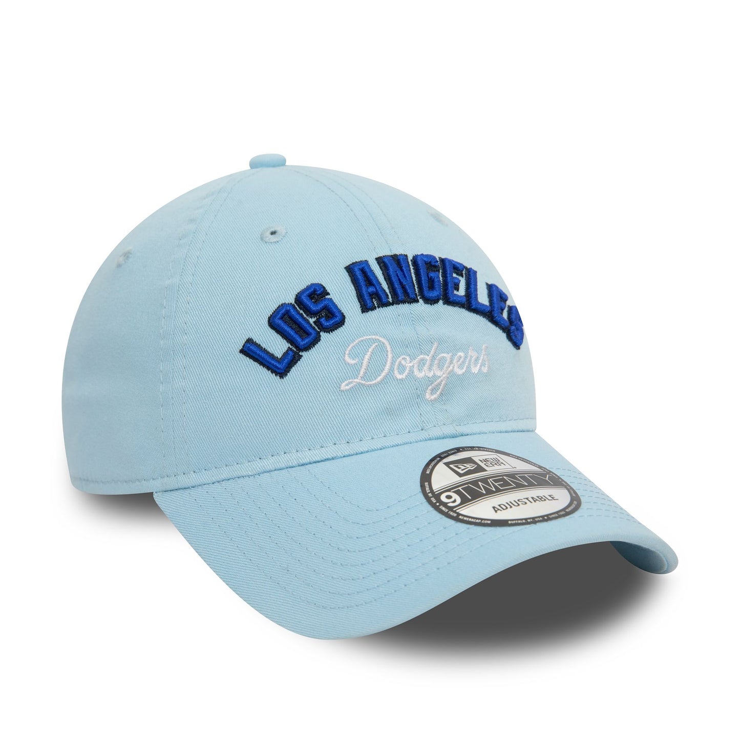 This is a LA Dodgers MLB Wordmark Pastel Blue 9TWENTY Adjustable Cap 4