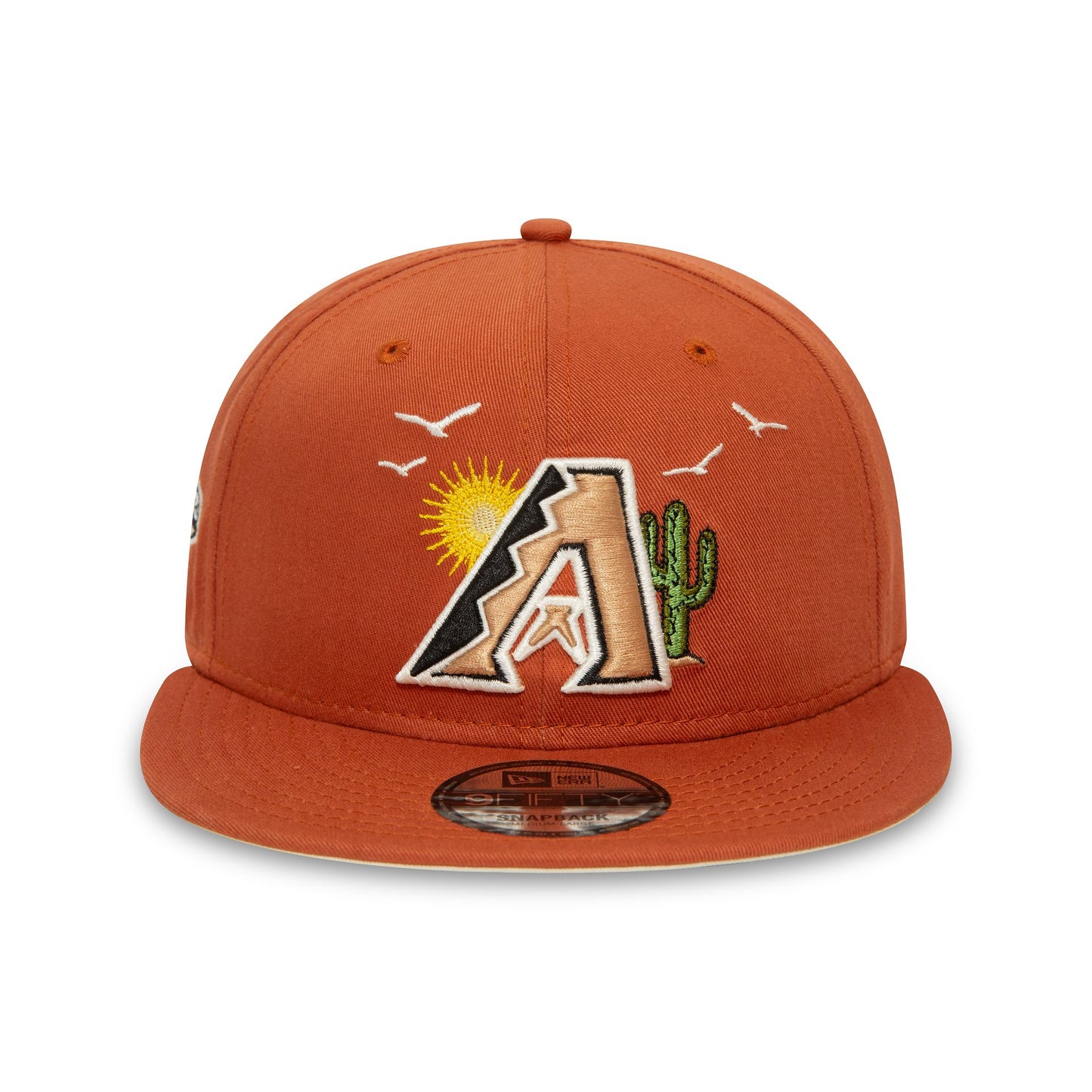 This is a Arizona Diamondbacks MLB Summer Icon Brown 9FIFTY Snapback Cap 5