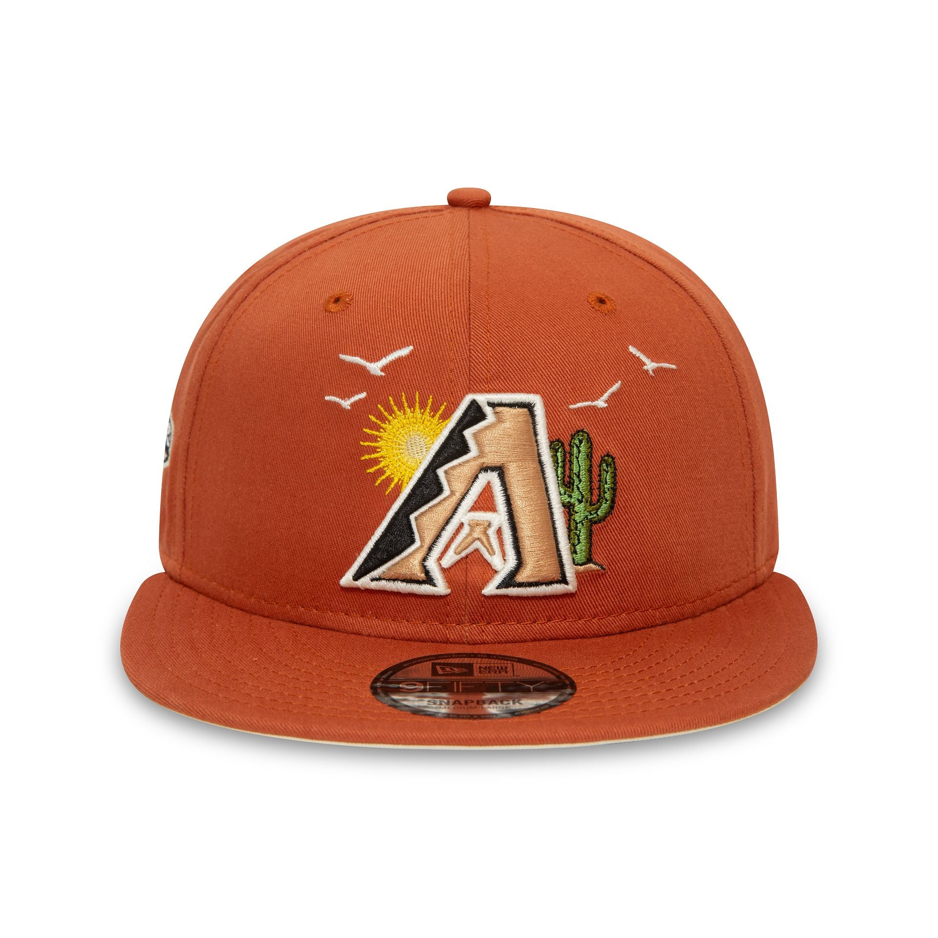 This is a Arizona Diamondbacks MLB Summer Icon Brown 9FIFTY Snapback Cap 5