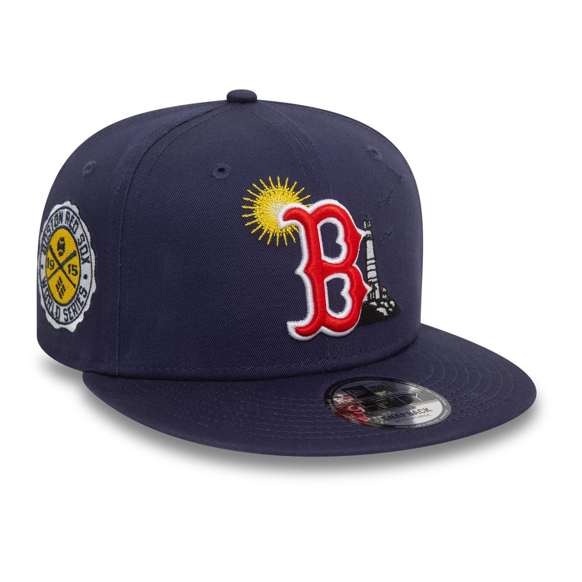 This is a Boston Red Sox MLB Summer Icon Navy 9FIFTY Snapback Cap 1