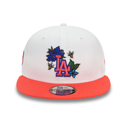 This is a LA Dodgers MLB Floral White 9FIFTY Snapback Cap 2