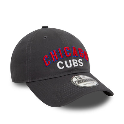 This is a Chicago Cubs MLB Wordmark Dark Grey 9TWENTY Adjustable Cap 3