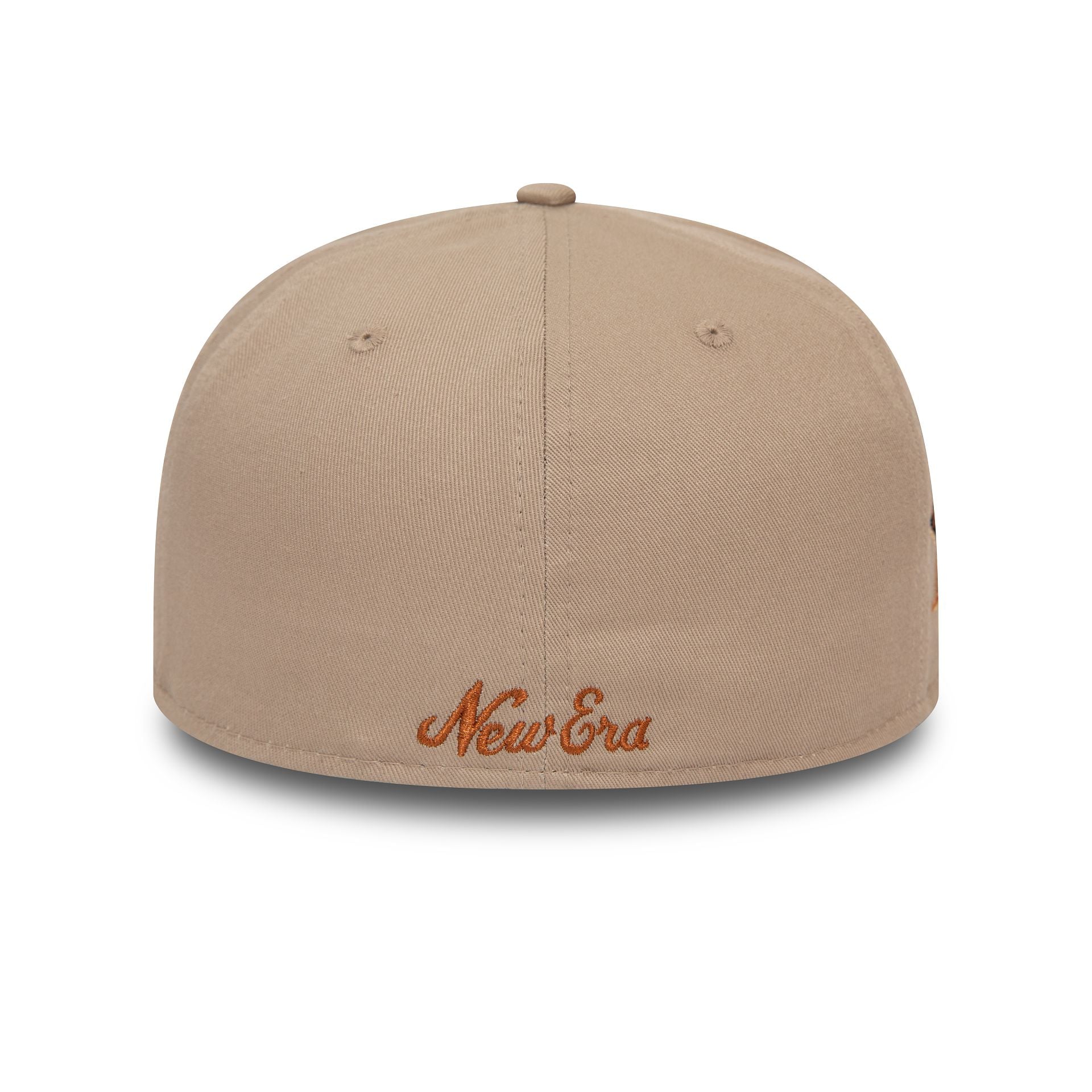 This is a New Era Script Beige 59FIFTY Fitted Cap 4