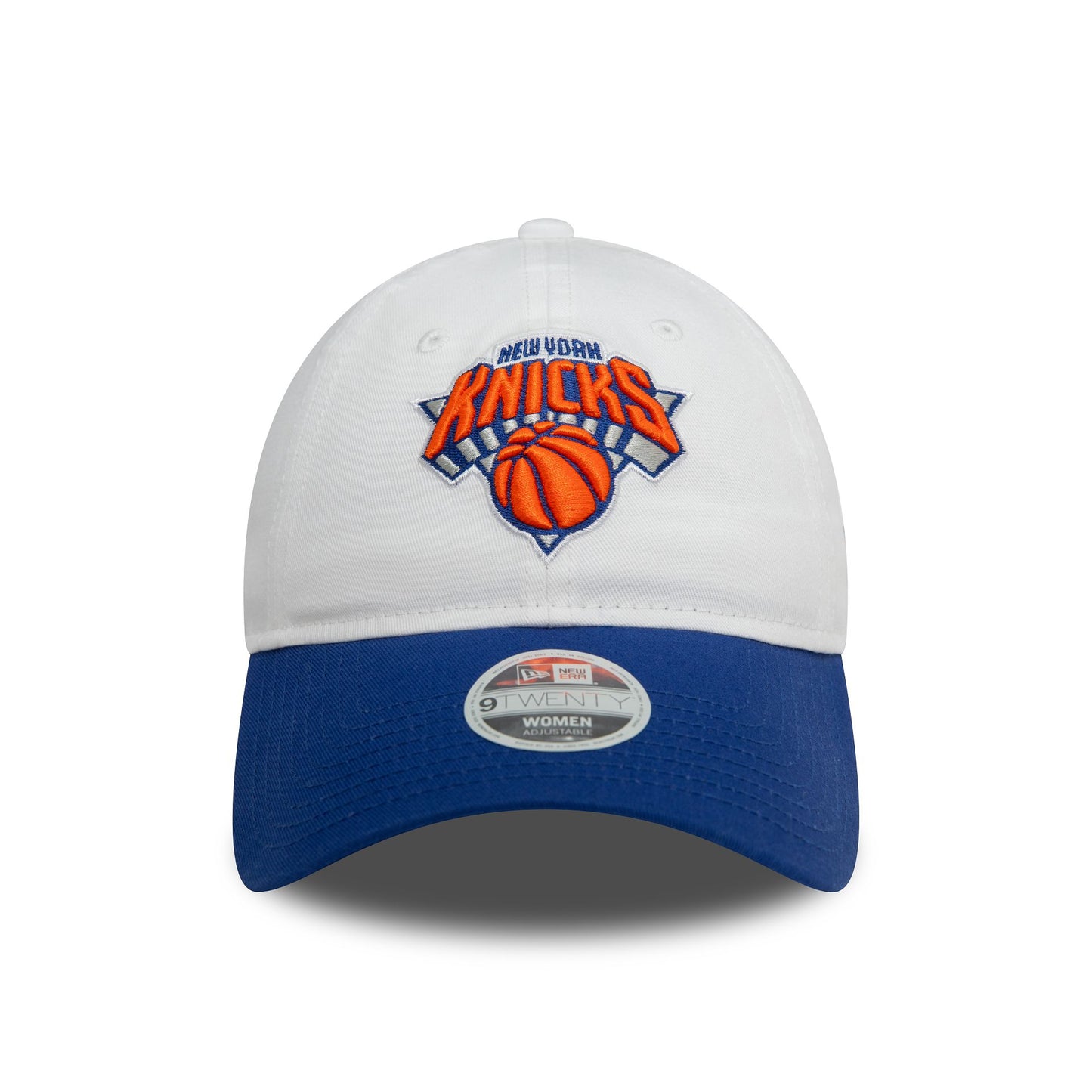 This is a New York Knicks Womens NBA White 9TWENTY Adjustable Cap 2