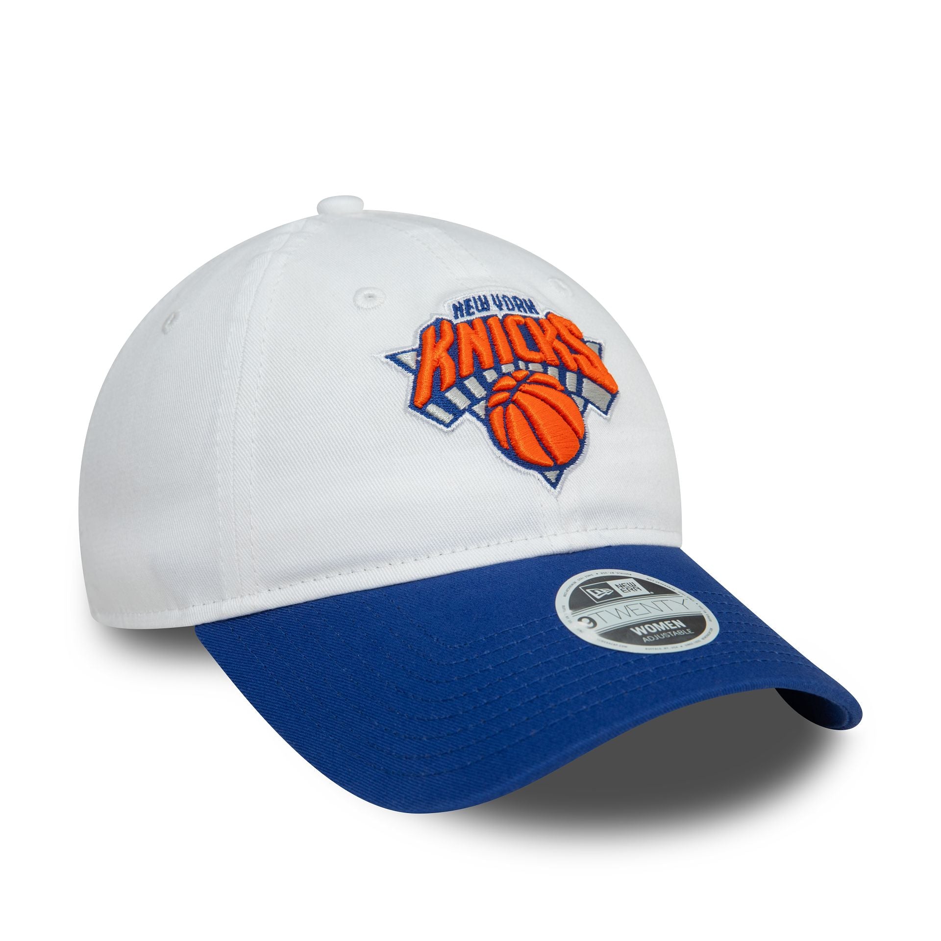 This is a New York Knicks Womens NBA White 9TWENTY Adjustable Cap 3