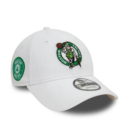 This is a Boston Celtics NBA White 9FORTY Adjustable Cap 3