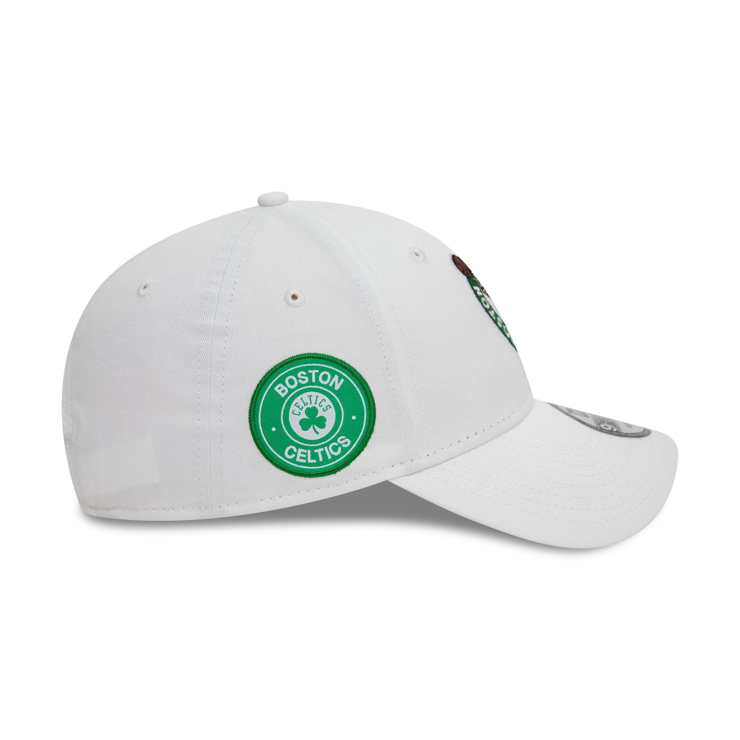 This is a Boston Celtics NBA White 9FORTY Adjustable Cap 6