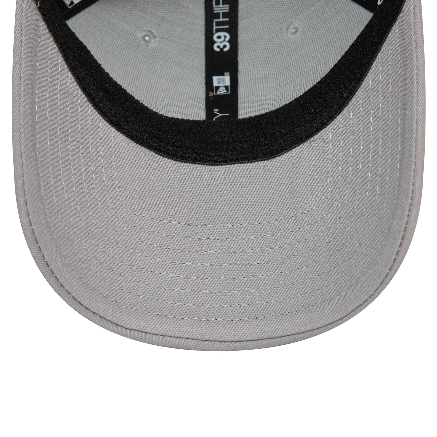 This is a New York Yankees League Essential Grey 39THIRTY Stretch Fit Cap 5