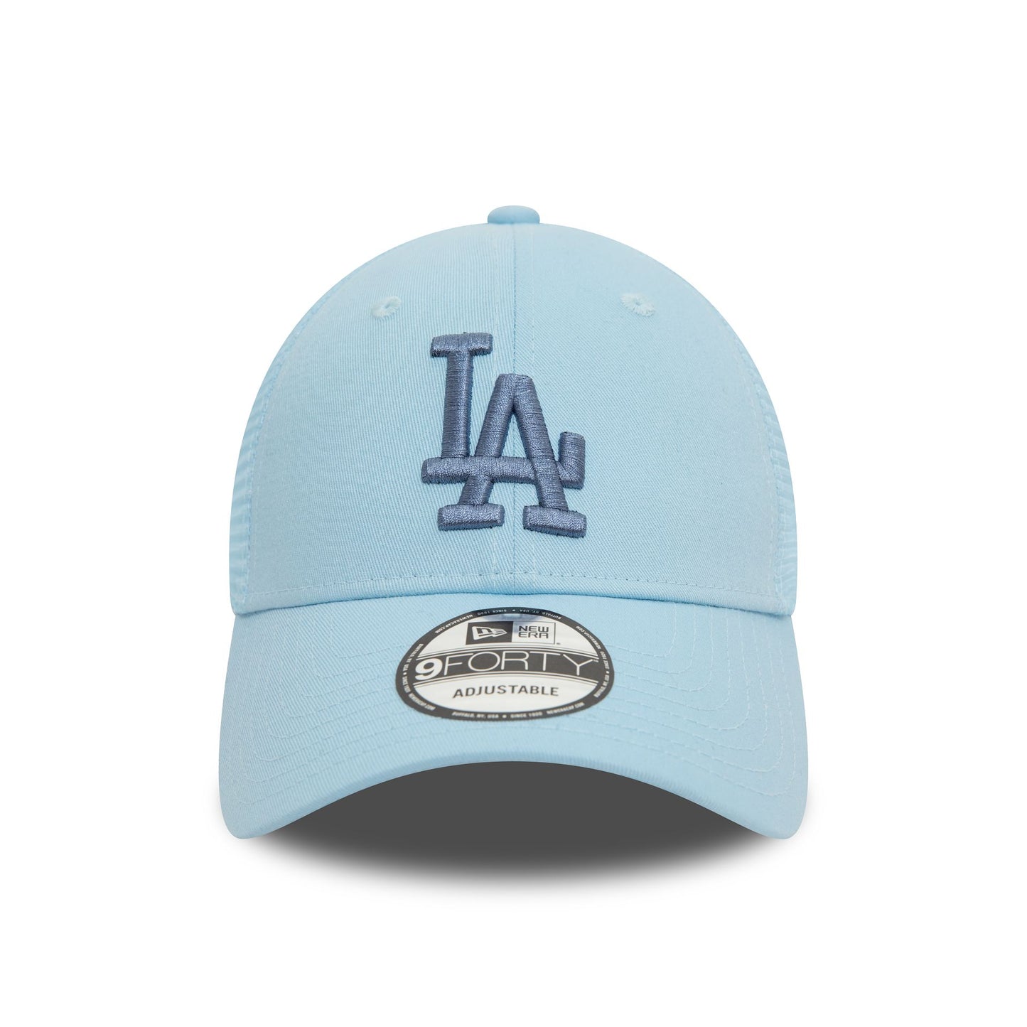 This is a LA Dodgers Home Field Pastel Blue 9FORTY Trucker Cap 3