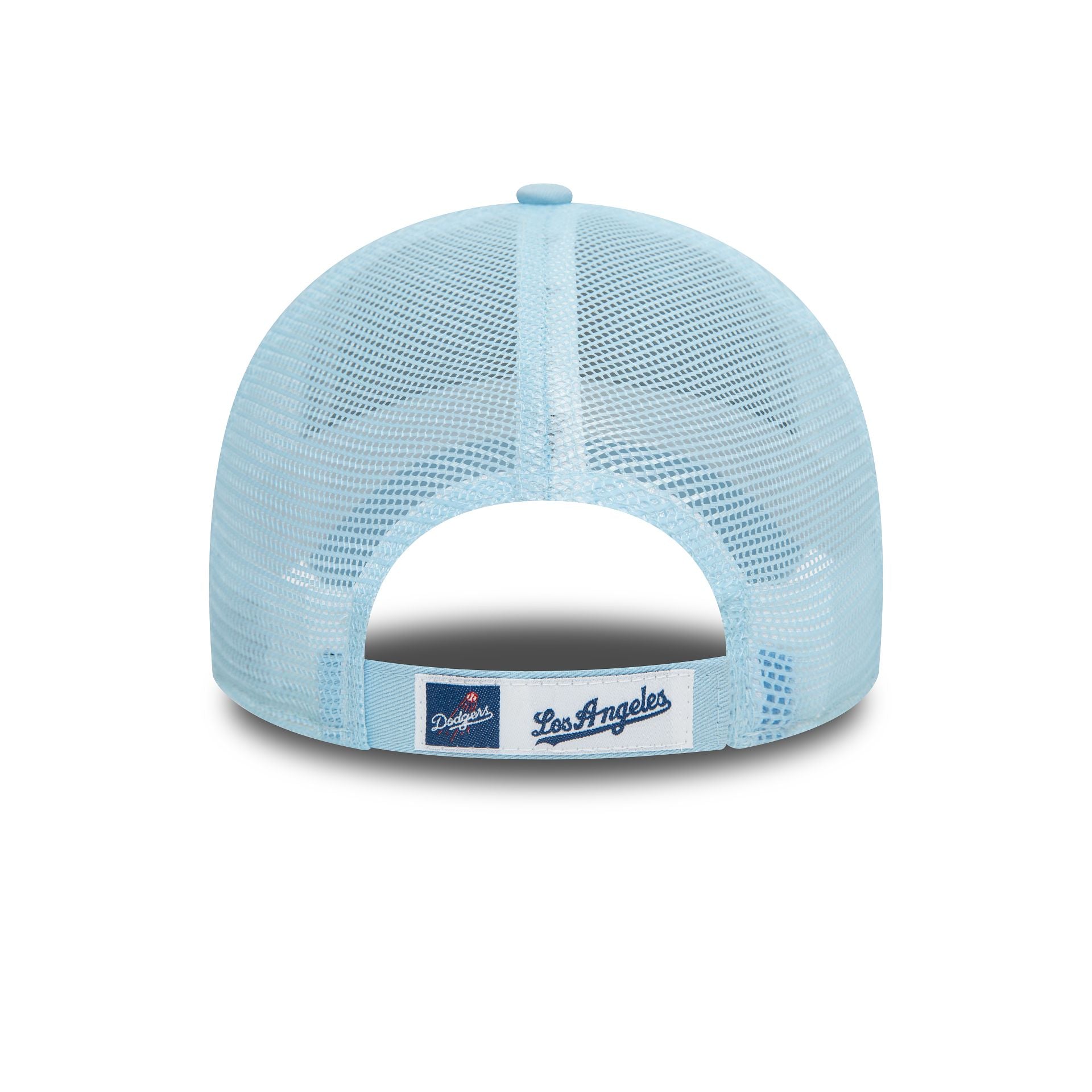 This is a LA Dodgers Home Field Pastel Blue 9FORTY Trucker Cap 4