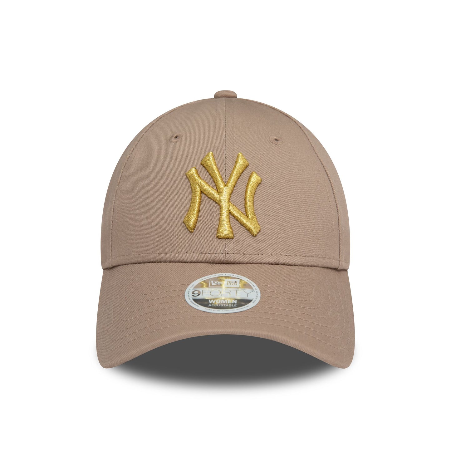 This is a New York Yankees Womens Metallic Pastel Brown 9FORTY Adjustable Cap 3