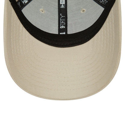 This is a LA Dodgers Youth League Essential Light Beige 9FORTY Adjustable Cap 5