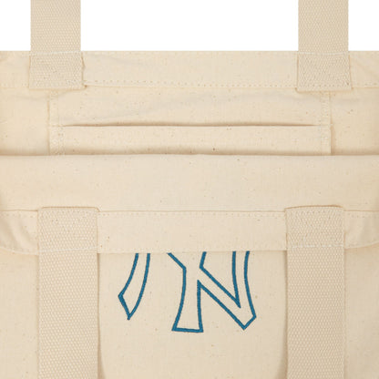 This is a New York Yankees MLB Stone Canvas Tote Bag 5