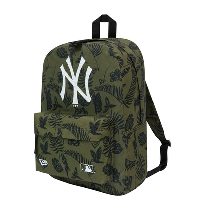 This is a New York Yankees All Over Print Green Stadium Backpack 4