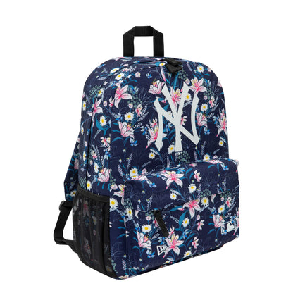 This is a New York Yankees All Over Print Navy Stadium Backpack 2