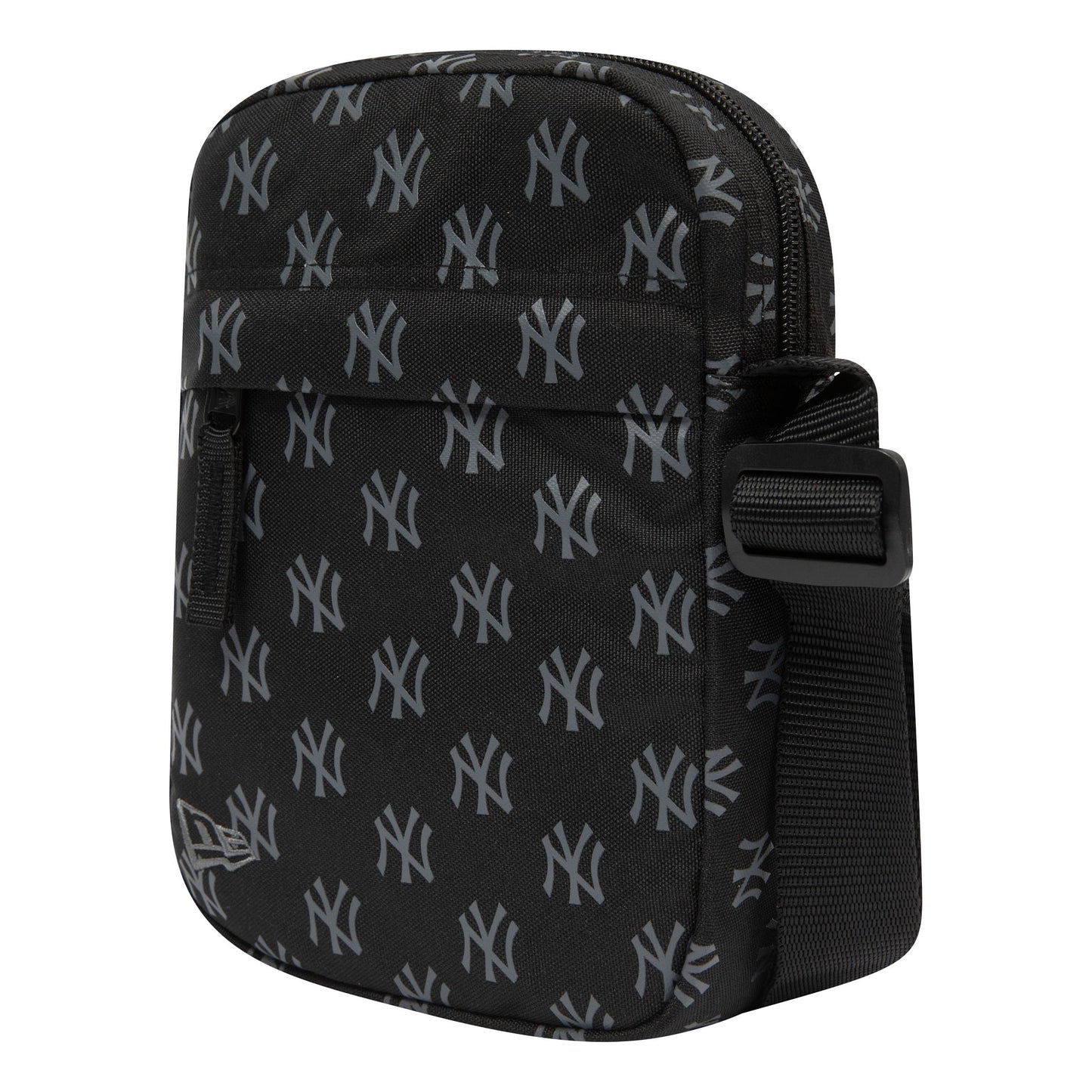 This is a New York Yankees Monogram Black Side Bag 1