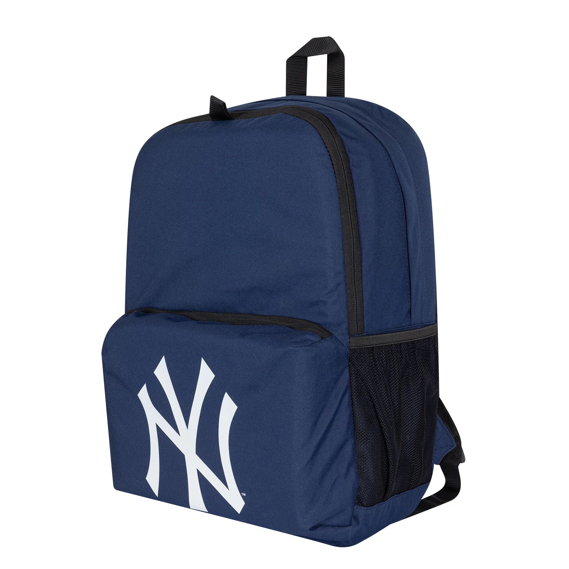 This is a New York Yankees MLB Multi Compartment Navy Stadium Backpack 1