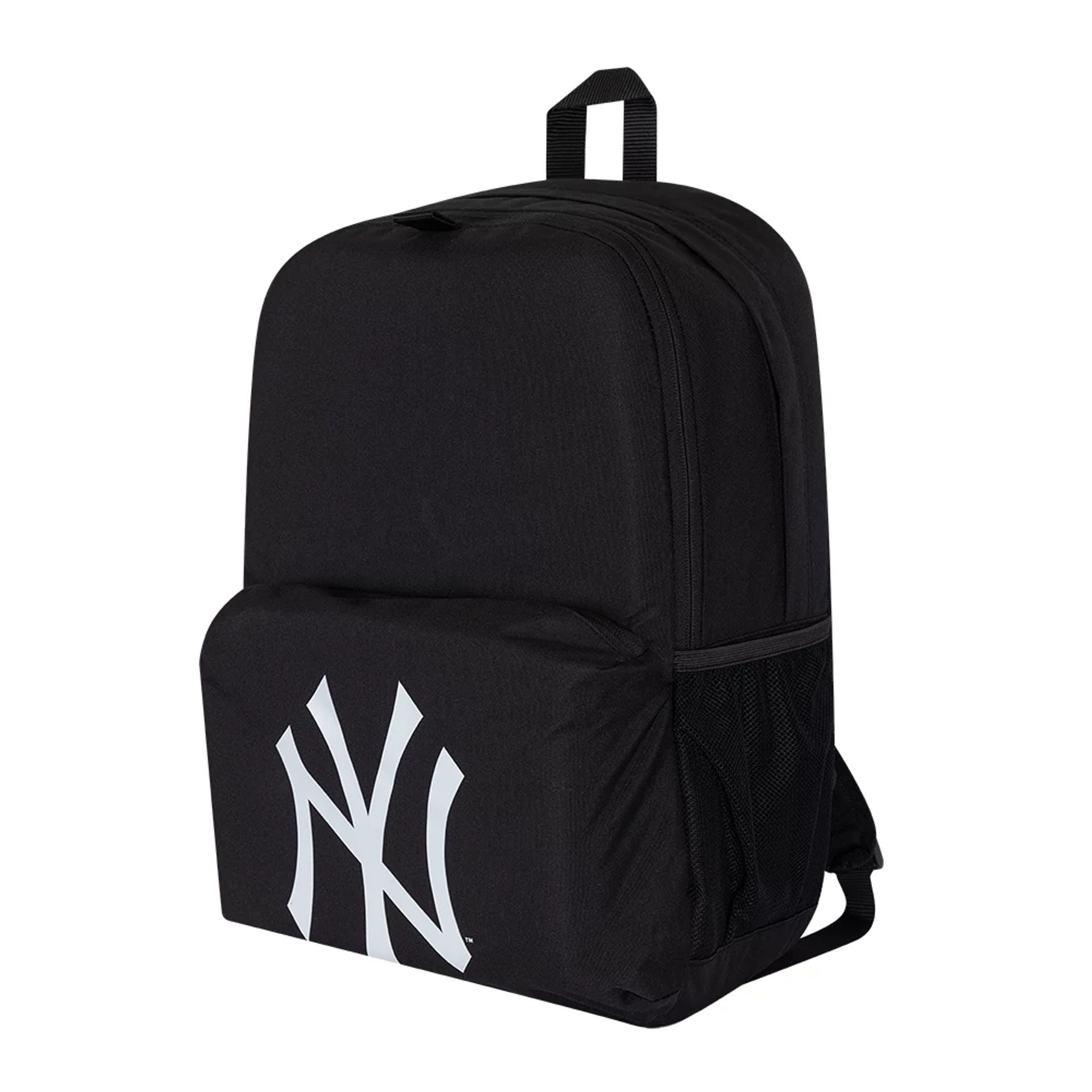 This is a New York Yankees MLB Multi Compartment Black Stadium Backpack 1