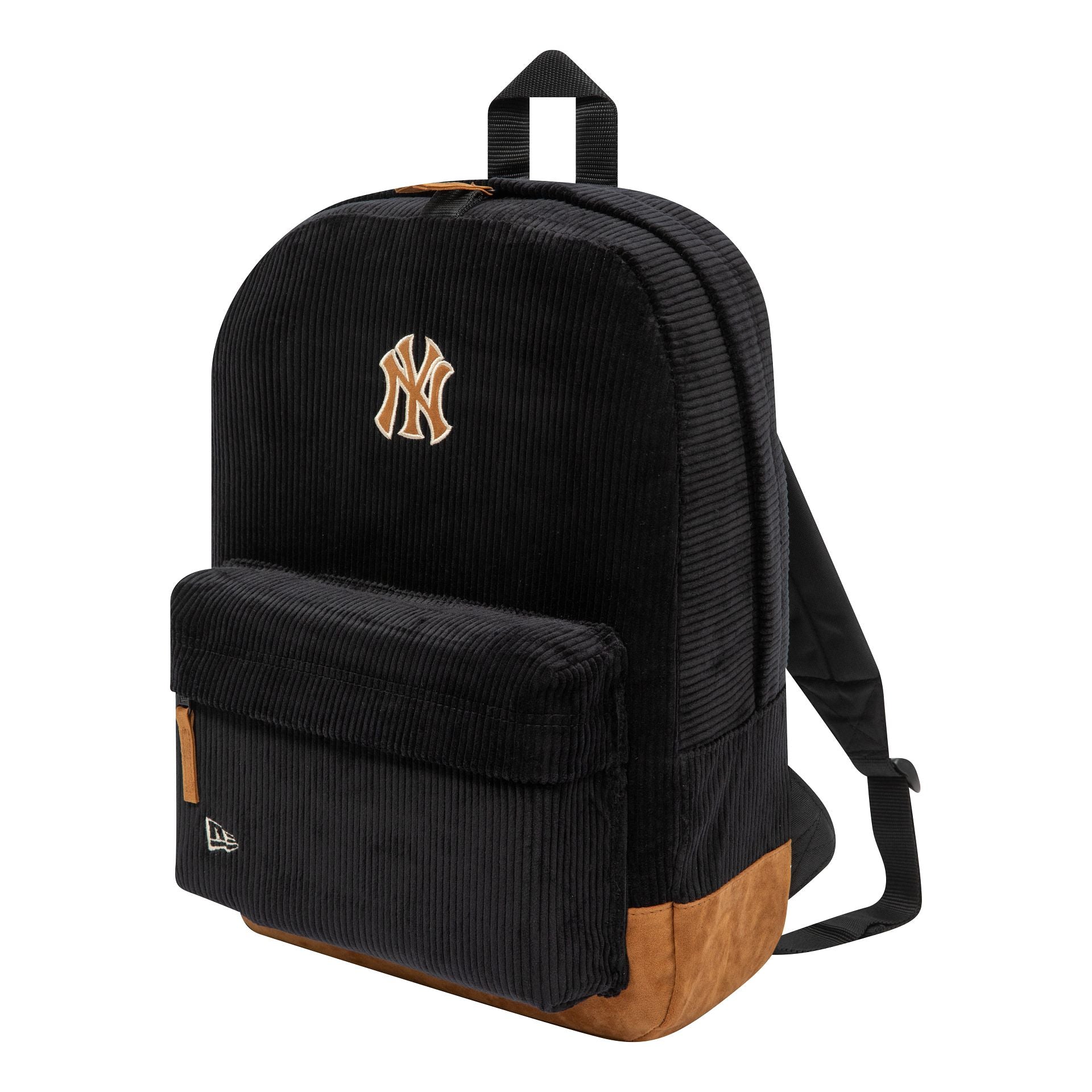 This is a New York Yankees Cord Black Stadium Backpack 1