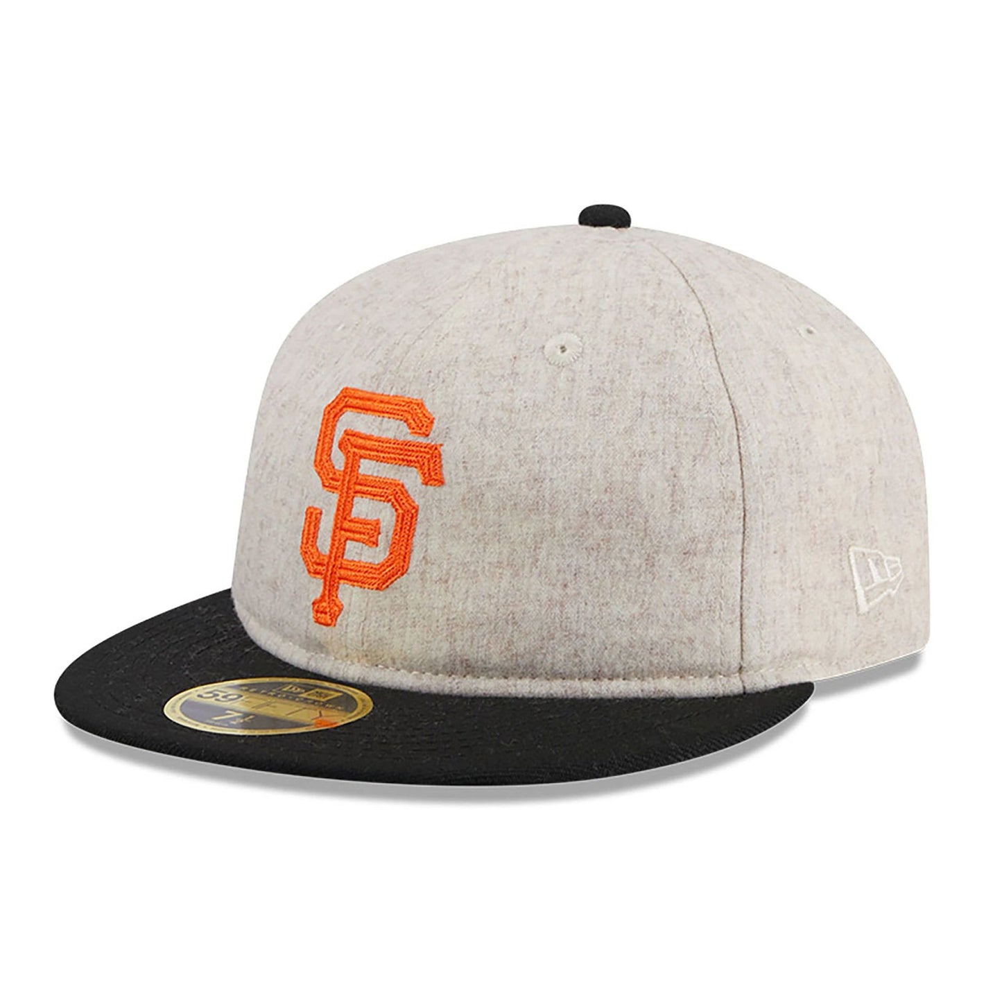 This is a San Francisco Giants Melton Wool Light Beige Retro Crown 59FIFTY Fitted Cap 2