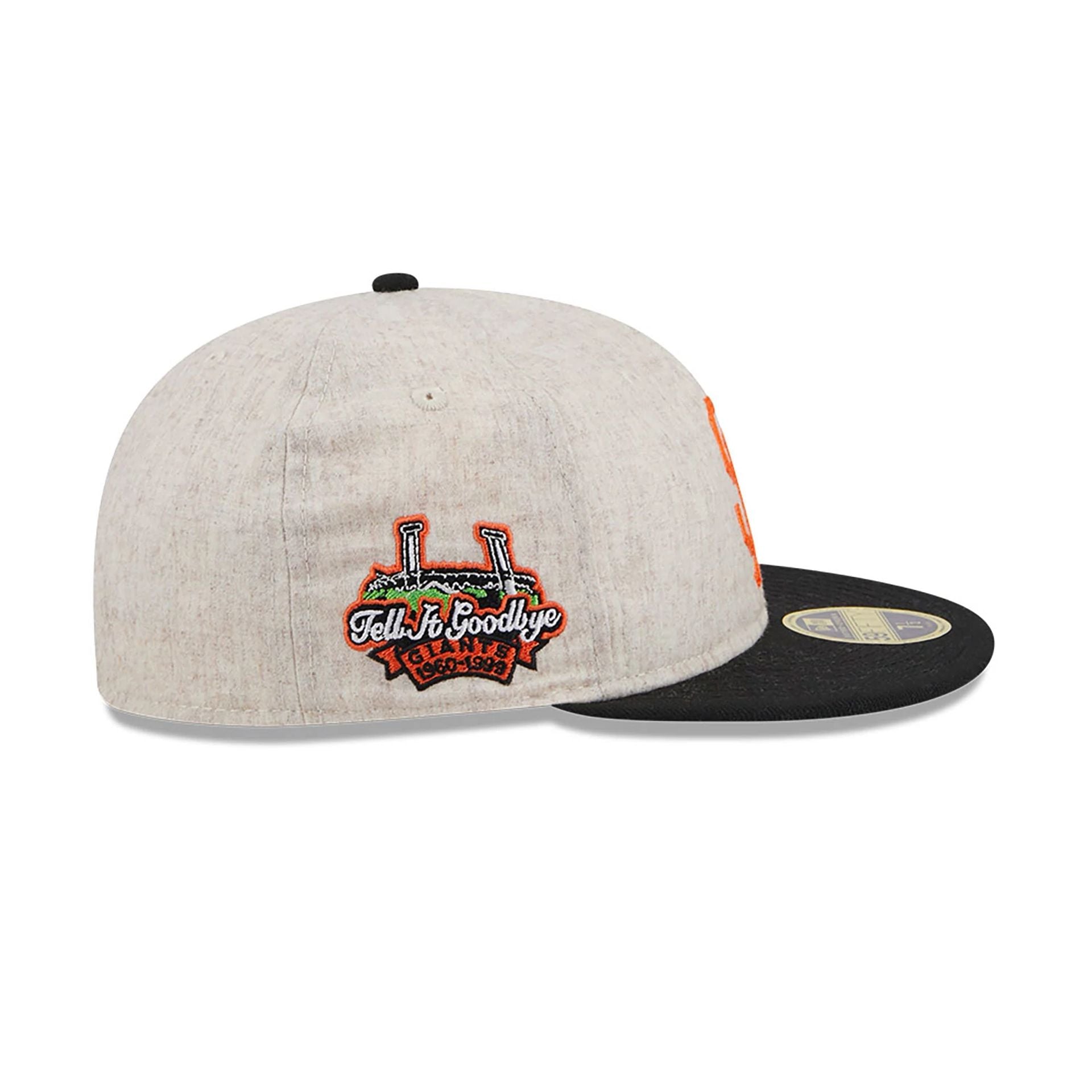 This is a San Francisco Giants Melton Wool Light Beige Retro Crown 59FIFTY Fitted Cap 3